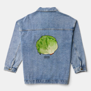 Veste En Jean Illustration de caricature de laitue