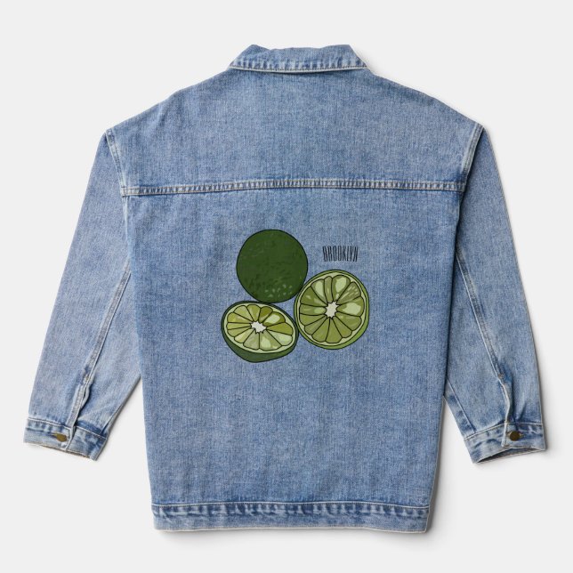 Veste En Jean Illustration de chaux Kaffir (Verso)