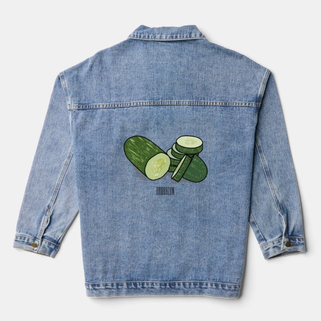 Veste En Jean Illustration de combre (Verso)
