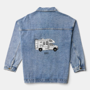 Veste En Jean Illustration de dessin animé Campervan