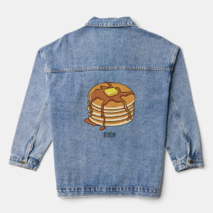 Veste En Jean Illustration de dessin animé de Pancake