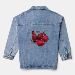 Veste En Jean Illustration de dessin animé Shallot
