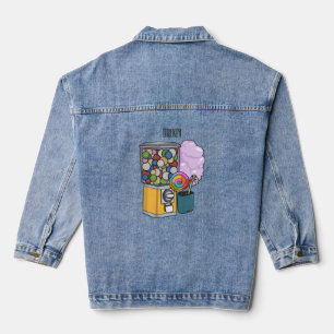 Veste En Jean Illustration de dessin de bonbon