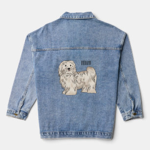Veste En Jean Illustration de dessin de chien de Havan