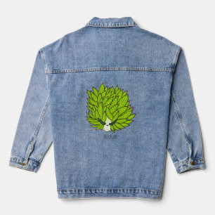Veste En Jean Illustration de la feuille de limon