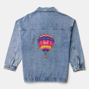 Veste En Jean Illustration de la montgolfière