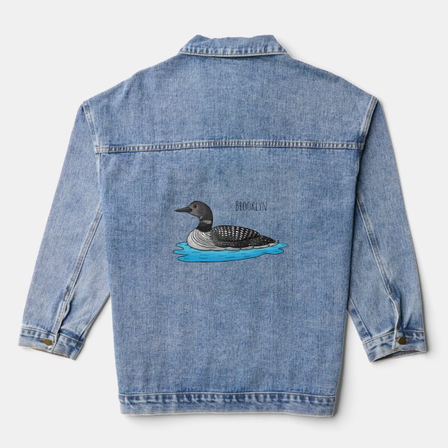 Veste En Jean Illustration de Loon bird (Verso)