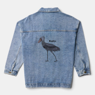 Veste En Jean Illustration d'oiseau de cordonnier
