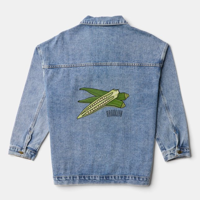 Veste En Jean Illustration d'Okra (Verso)