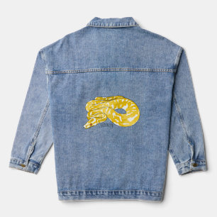 Veste En Jean Illustration du serpent python birman