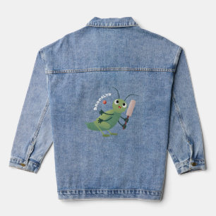 Veste En Jean Illustration d'un insecte du cricket vert mou