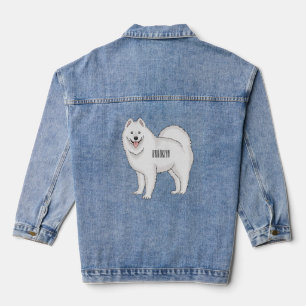 Veste En Jean Illustration Samoyed dog