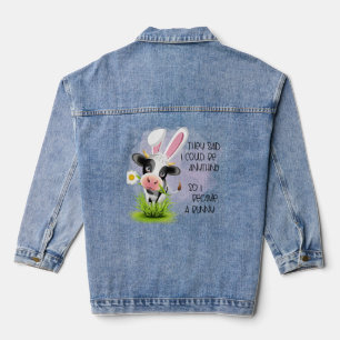 Veste En Jean Ils ont dit que je pouvais être n'importe quoi don