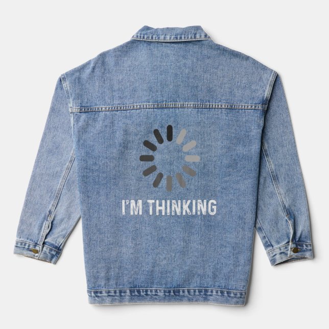 Veste En Jean Im Thing Coder Programmer Admin Developer Software (Verso)