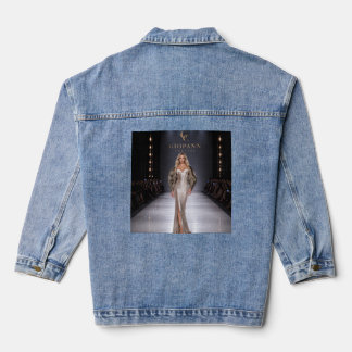 Veste En Jean | Impression d'art de défilé de mode