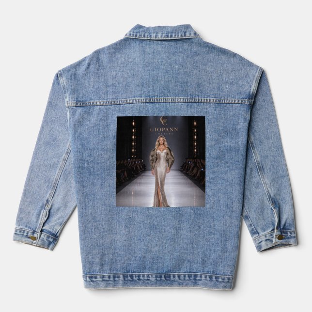 Veste En Jean | Impression d'art de défilé de mode (Verso)