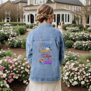 Veste En Jean Infirmière Jean Inspire Amour Guérir Med Thérapeut