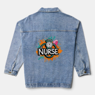 Veste En Jean Infirmières dynamiques : le rythme cardiaque des s