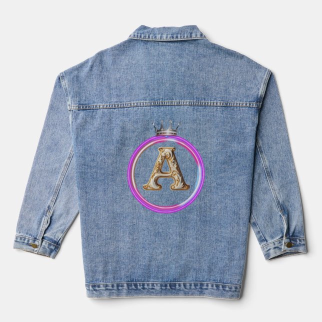 Veste En Jean Initial A Royal Luxury (Verso)