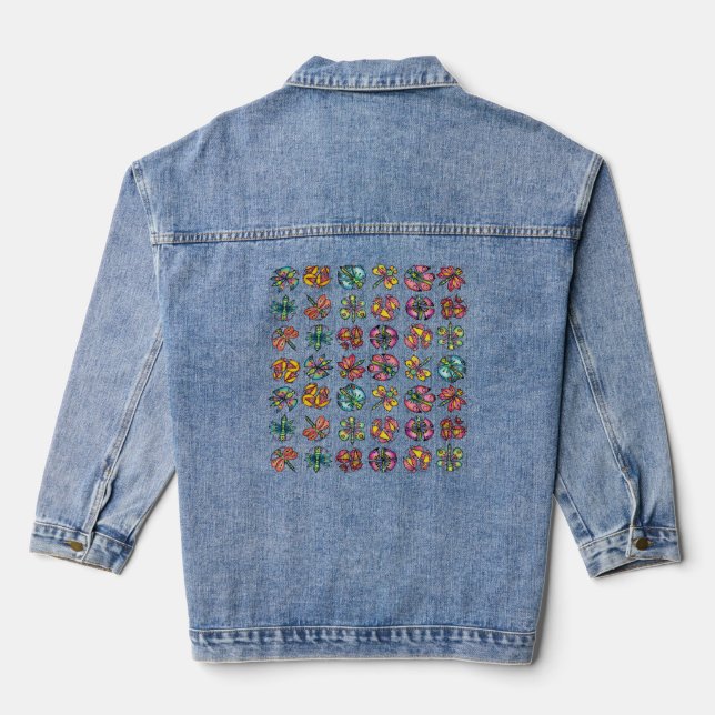 Veste En Jean Insectes & Pollinisateurs (Verso)