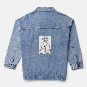 Veste En Jean Inspiration Mécanique Rétro – Fort et Élégant