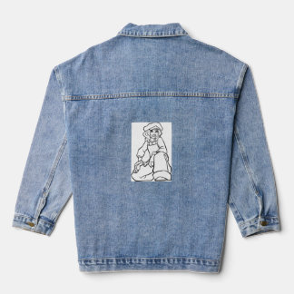 Veste En Jean Inspiration Mécanique Rétro – Fort et Élégant