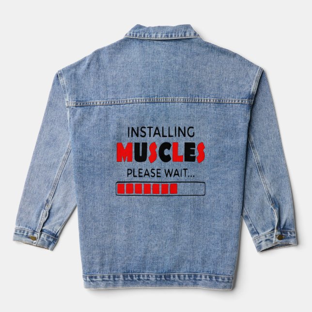Veste En Jean Installation des muscles (Verso)