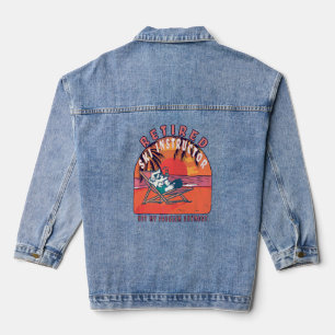 Veste En Jean Instructeur de ski retraité Retraite Vintage