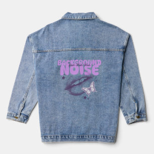 Veste En Jean Instruction Arrière - plan Bruit tendance