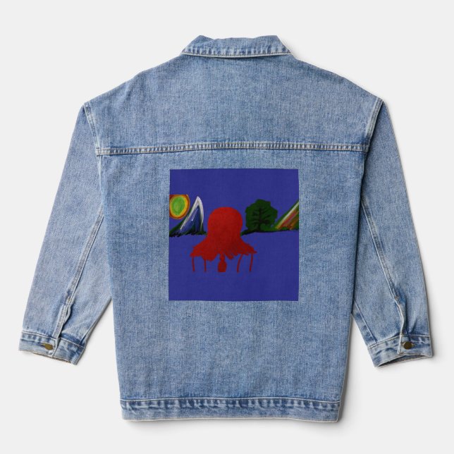 Veste En Jean Invisible Girl Trapped in Another Universe (Verso)