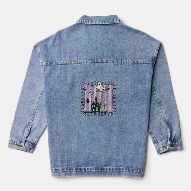 Veste En Jean Iridescente Coquette Halloween (Verso)