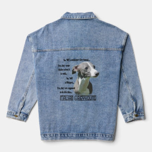Veste En Jean Italien Greyhound FAQ T-shirt