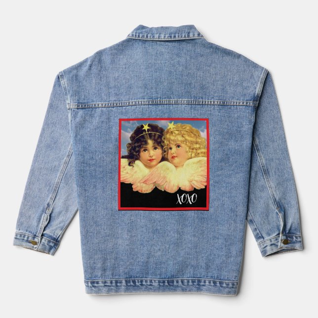 VESTE EN JEAN JACKET VINTAGE PERSONNALISÉ ANGELS DENIM (Verso)