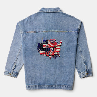 Veste En Jean Jacktets Patriotic Pride : Bold USA Freedom Tee