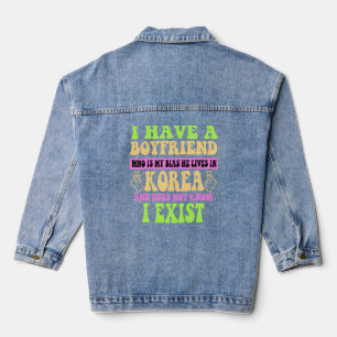 Veste En Jean J'Ai Un Petit Ami Qui Est Mon Bias Kpop Lover Kdra