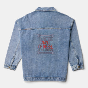 Veste En Jean J'aime l'odeur du diesel le matin