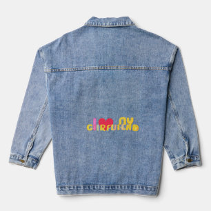 Veste En Jean J'Aime Ma Petite Amie Personnalisée   Cadeaux mini