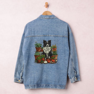 Veste En Jean Jardin de Collie à la frontière