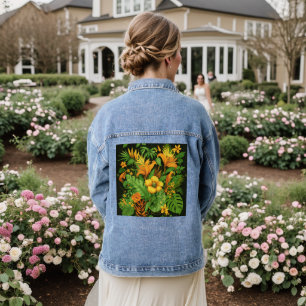 Veste En Jean Jardin Fleur Fleur Plante Vert Nature