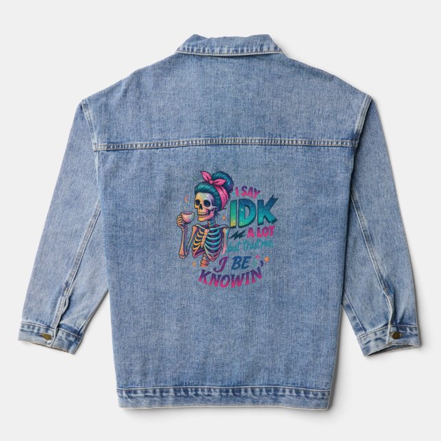 Veste En Jean Je Dis À IDK Beaucoup... (Verso)