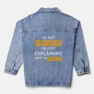 Veste En Jean Je n'affirme pas que j'explique juste pourquoi j'a