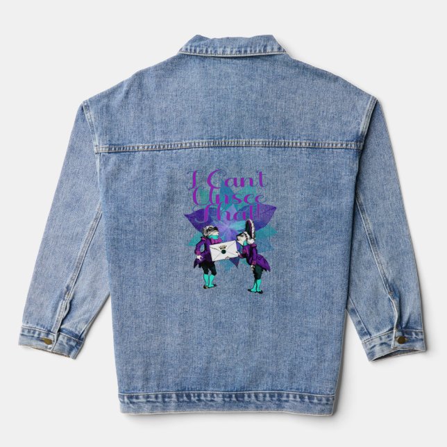 Veste En Jean Je ne peux pas l'ignorer (Verso)