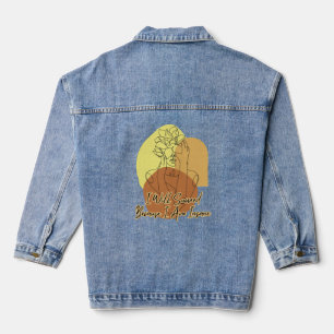 Veste En Jean Je réussirai parce que je suis de l'art en ligne b