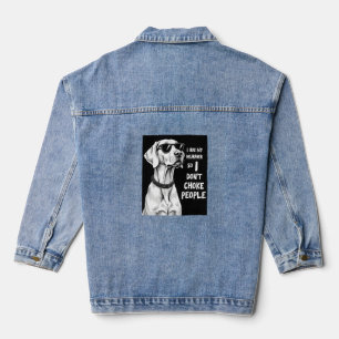 Veste En Jean Je serre mon Weimaraner dans mes bras pour ne pas