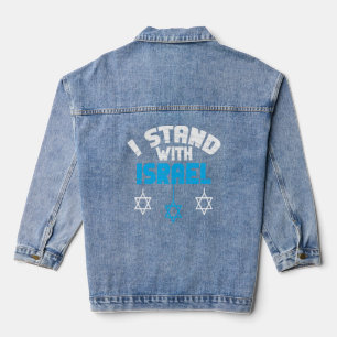 Veste En Jean Je Suis Avec Israël Les Cadeaux Juifs
