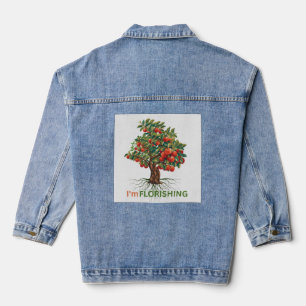Veste En Jean Je suis florissant – Arbre inspirant à racines pro