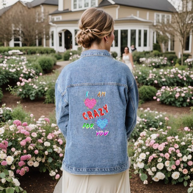Veste En Jean Je Suis Fou De Toi (Mariage Retour)