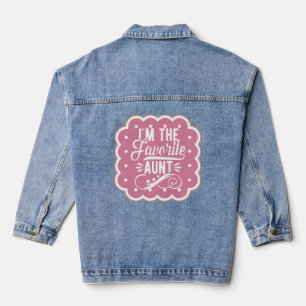 Veste En Jean Je suis la tante préférée