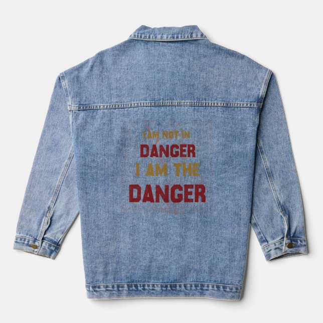 Veste En Jean "Je suis le danger" (Verso)