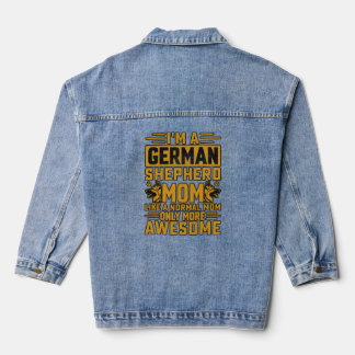 Veste En Jean Je suis un berger allemand maman chien dire